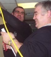 John & Alan in action John & Alan in action